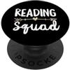 Cool School Book Group Tees Lettura Squad Doodle Insegnante Regalo Freccia Team Reader PopSockets PopGrip Adesivo