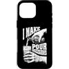 Grandio Design Beer & Alcohol Lover Drin Custodia per iPhone 16 Pro Max Funny Beer Lover I Make Pour Decisions Hands - Bottiglia da pinta