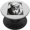 Demonique Tees and Ars Goetia Demon Gift Peckols Il custode degli inferi dalla barba bianca PopSockets PopGrip Adesivo