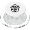 MAGDesigns Ltd. - Summer 2026 Tops Spiaggia barbecue e vista sull'oceano Fun Summer Vibes Casual Graphic PopSockets PopGrip per MagSafe