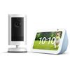 Amazon Echo Show 5 (Ultimo modello), Azzurro + Ring Videocamera esterna Plus a batteria (Outdoor Camera Plus Ultimo modello), con Accesso Anticipato ad Alexa+