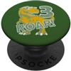 COOL DINOSAUR BIRTHDAY DESIGNS AND OUTFI 3 ANNI DINO ROAR DINOSAURIER 3° COMPLEANNO PopSockets PopGrip Adesivo