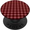 Preposh Maroon Gingham Estetica Preppy Girly Moda Trendy PopSockets PopGrip Adesivo