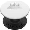 BucLa Custom Tee Angkor Wat tutto bianco PopSockets PopGrip Adesivo