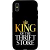 Thrifting Gifts & Thrift Lover Gift Custodia per iPhone X/XS Il re dell'usato e dell'usato