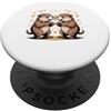 Groundhogs Lover Gifts Meme amante della marmotta combatte la marmotta PopSockets PopGrip Adesivo