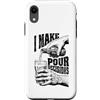 Grandio Design Beer & Alcohol Lover Drin Custodia per iPhone XR Funny Beer Lover I Make Pour Decisions Hands - Bottiglia da pinta