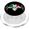 Roma Skylines per gli italiani e i fan d Roma Colosseo Battito del Cuore Rome Skyline Roma Italia PopSockets PopGrip per MagSafe