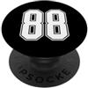 Sports Team Halloween Football Group Cos #88 - Maglia bianca con numero 88 per tifosi sportivi PopSockets PopGrip Adesivo