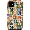 generic Custodia per iPhone 11 Motivo Boho Celeste Sole e Luna