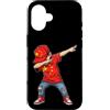 China Pride Wearables Custodia per iPhone 16 Bandiera della Cina Dabbing Boy Patriotic Youth Design