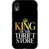 Thrifting Gifts & Thrift Lover Gift Custodia per iPhone XR Il re dell'usato e dell'usato
