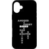 AmCan Tech Custodia per iPhone 16 Plus Mondo occidentale Mood Guesser - Annoiato