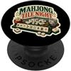 Jimbeels Mahjong Tile Night Serata Gioco Ironia PopSockets PopGrip Adesivo