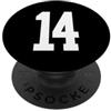 Sports Team Halloween Football Group Cos #14 Numero 14 Sport Fan Jersey Stile Compleanno PopSockets PopGrip Adesivo