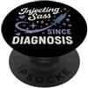 Insulin Strong Medical Survivor Blue Rib Diabetes Warrior T1D Supporto Umorismo Malattia cronica Orgoglio PopSockets PopGrip Adesivo
