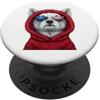 Westie Puppy Lover PS Patriot Westie Closeup - Occhiali da sole con bandiera americana PopSockets PopGrip Adesivo