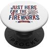 Funny 4th Of July Patriotic Costume T Sh Divertente maglietta con scritta 4th of July Independence Fireworks PopSockets PopGrip Adesivo