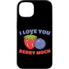 Fragole Frutta Fragole Abbigliamento Custodia per iPhone 13 I Love You Berry Much Lampone Frutti di bosco dolci Bambini