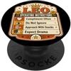 Sarcastic Retro Horoscope and Funny Zodi Istruzioni per l'uso del segno zodiacale leone divertente astrologia PopSockets PopGrip Adesivo