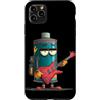 Rocking Battery Outfit Custodia per iPhone 11 Pro Max Batteria Grumpy con chitarra elettrica per un look a dondolo