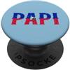 PAPI Haiti Flag Proud Haitian Father's D PAPI Haitian Flag Haiti Orgoglioso Festa del Papà Orgoglio Patriottico PopSockets PopGrip Adesivo