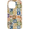 generic Custodia per iPhone 14 Pro Max Motivo Boho Celeste Sole e Luna