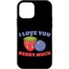 Fragole Frutta Fragole Abbigliamento Custodia per iPhone 12 mini I Love You Berry Much Lampone Frutti di bosco dolci Bambini
