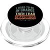 Funny grandma grandpa retro humor Ho usato per essere in carica e poi avevo nipoti umorismo vintage PopSockets PopGrip per MagSafe
