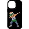 Bharat Vibes Custodia per iPhone 14 Pro Max Bandiera indiana Dab Boy Ashoka Chakra Pride