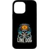 Electric Electrician Dog Lover Custodia per iPhone 13 Pro Max Linea certificata Dog Danger Lineman Life