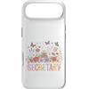 Admin Bloom Designs Custodia per iPhone Air Assistente amministratore della macchina da scrivere floreale segretaria