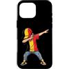 Cool Kidz Dab Styles Custodia per iPhone 16 Pro Max Dabbing Ragazzo Cartone animato Posa Gioventù Danza