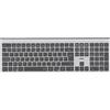 APM Tastiera senza fili 2.4 GHz KEYO, tastiera nera ultra sottile, tasti scissor silenziosi, connessione USB Plug & Play, compatibile con Windows Mac, tastiera ergonomica compatta, 100051