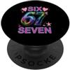 Maglietta Meme Divertente 67 Sei Sette 6 67 Sei Sette 6-7 Dolce Brainrot Italiano Meme Per Bambini PopSockets PopGrip Adesivo