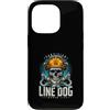 Electric Electrician Dog Lover Custodia per iPhone 13 Pro Linea certificata Dog Danger Lineman Life