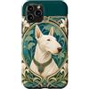 Elegant Canine Artistry Custodia per iPhone 11 Pro Belle Epoque Bull Terrier Cane Mamma Papà Arte