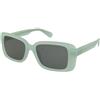 MAX&Co. MO0162 93N | Occhiali da Sole Graduati o Non Graduati | Plastica | Quadrati | Verde, Trasparente | Adrialenti