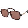 MAX&Co. MO0164 52S | Occhiali da Sole Graduati o Non Graduati | Plastica | Quadrati | Marrone, Havana | Adrialenti
