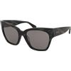 Max Mara MM0204 63A | Occhiali da Sole Graduati o Non Graduati | Prova Online | Plastica | Cat Eye | Nero, Grigio | Adrialenti