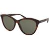 Saint Laurent SL 456 010 | Occhiali da Sole Graduati o Non Graduati | Plastica | Cat Eye | Marrone, Havana | Adrialenti