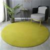 SK Studio Tappeto Rotondo per Soggiorno, fondo antiscivolo, Lavabile Morbido Pelo Corto Morbido per Camera da letto Verde, 80cm