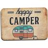 Gcroet Tappetino per tappetino per porte per porte da campeggio felice camper tappetino da pavimento per pavimento interno/esterno/tappeti da bagno in gomma non slittamento ¨24x36,40 cmx60 cm