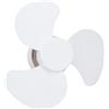 GLOGLOW Mini Ventilatore da Soffitto con Presa E27 E26, 15 cm, ABS e Alluminio, per Camera da Letto Soggiorno Cucina