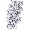 Hztyyier 300 Pz Numero Perline Bianco Acrilico Numero Bead FAI DA TE Perline Distanziali per Braccialetti Collane Portachiavi Fare 7x7mm