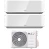 Unical Condizionatore Dual Split Unical Air Cristal 10+18 (9+18) con KMX4 28HE R-32 Wi-Fi Optional