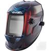 VEVOR Casco per Saldatura Auto-Oscurante, Cappuccio per Saldatura Energia Solare Colori Reali da 100 x 80 mm, 4 Sensori ad Arco, Tonalità 4/5-9/9-13 per Molatura TIG MIG ARC, Serie METIS