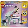 LEGO Creator 31392 Pianoforte Decorativo con Gatto 3 in 1 485 pezzi