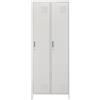 CILVANI Armadio spogliatoio metallico 2 posti in Ferro lamiera verniciata 180X69 CILVANI