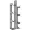 vidaXL Libreria 48x25x140 cm Grigio Sonoma Legno Multistrato